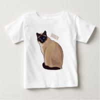 Siamese cat cartoon illustration 