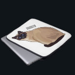 Siamese cat cartoon illustration  laptop sleeve<br><div class="desc">Siamese cat cartoon illustration</div>