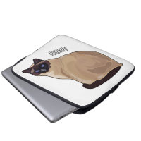 Siamese cat cartoon illustration 