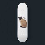 Siamese cat cartoon illustration  skateboard<br><div class="desc">Siamese cat cartoon illustration</div>