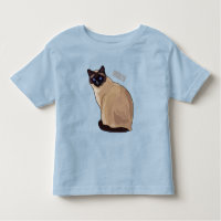 Siamese cat cartoon illustration 
