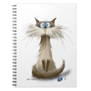 Siamese Cat Cartoon Notebook