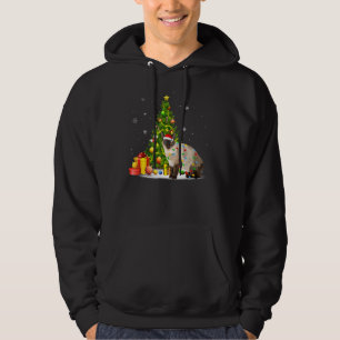 Siamese Cat Christmas Lights Xmas Cat Hoodie