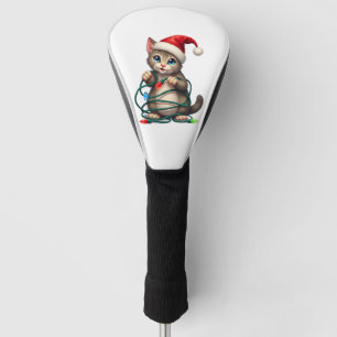 Siamese Cat Christmas V-Neck (2) Golf Head Cover