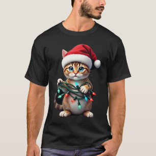 Siamese Cat Christmas V-Neck (2) T-Shirt