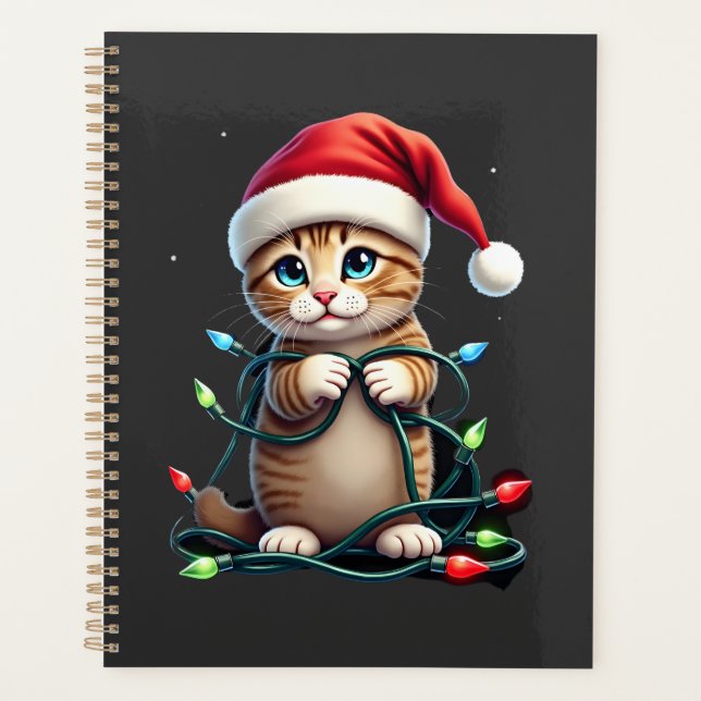 Siamese Cat Christmas V-Neck (3) Planner (Front)