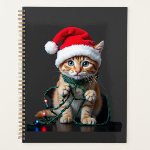 Siamese Cat Christmas V-Neck Planner