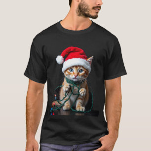 Siamese Cat Christmas V-Neck T-Shirt