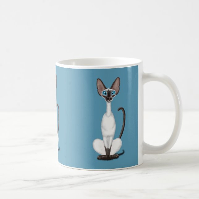 Siamese Cat Coffee Mug (Right)