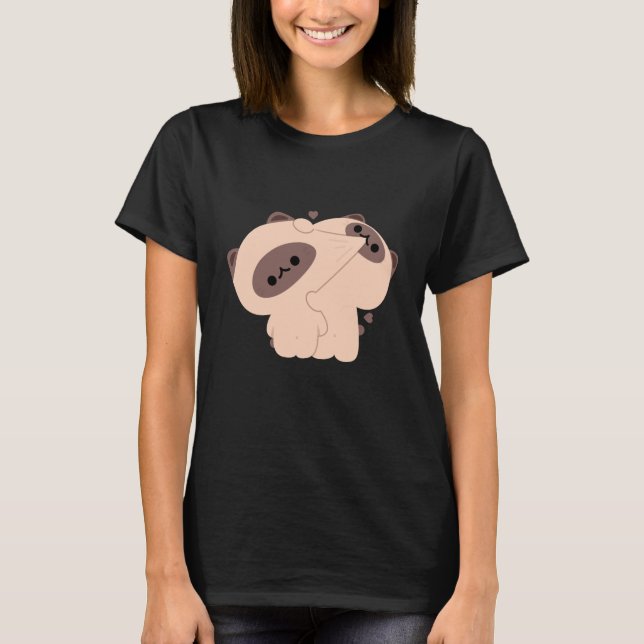 Siamese Cat Couple T-Shirt (Front)