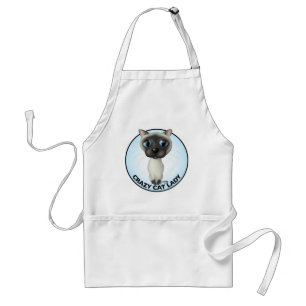 Siamese Cat - Crazy Cat Lady Standard Apron