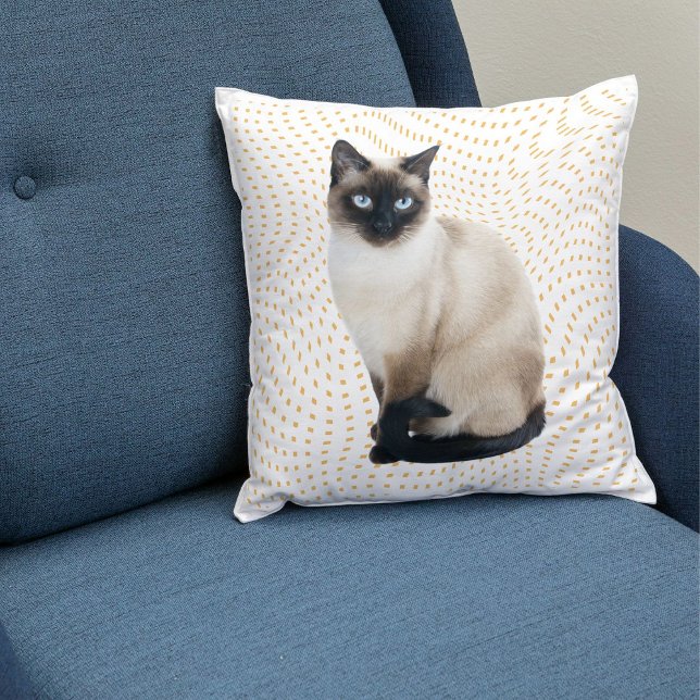 Siamese Cat Custom Throw Pillow Cute And Chic Gift (Creator Uploaded)