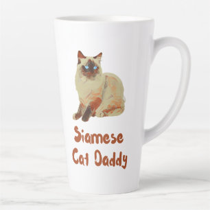 Siamese Cat Daddy Latte Mug