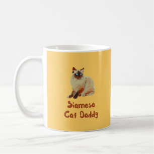 Siamese Cat Daddy T-Shirt Coffee Mug