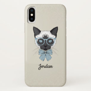 Siamese Cat Fashion Smart   Add Your Name iPhone X Case