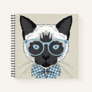 Siamese Cat Fashion Smart Notebook