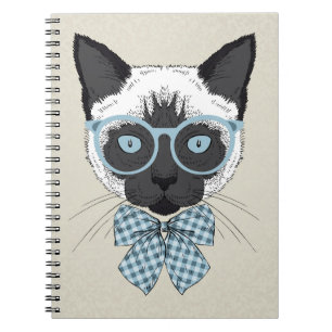 Siamese Cat Fashion Smart Notebook