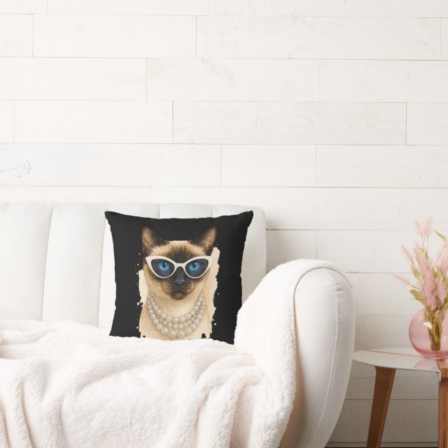 Siamese Cat for Cat Lovers Cushion (Couch)