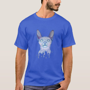 Siamese Cat Hand-Drawing Illustration T-Shirt