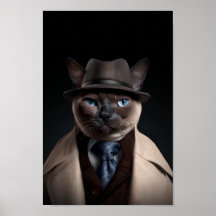 Siamese Cat in a Suit | My Mobster Cat | Funny Cat