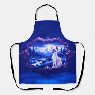 Siamese Cat In Scenic Frame Apron