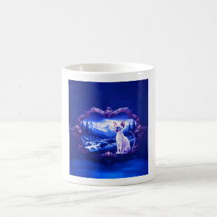 Siamese Cat In Scenic Frame Coffee Mug