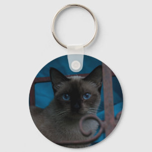 Siamese Cat Key Ring