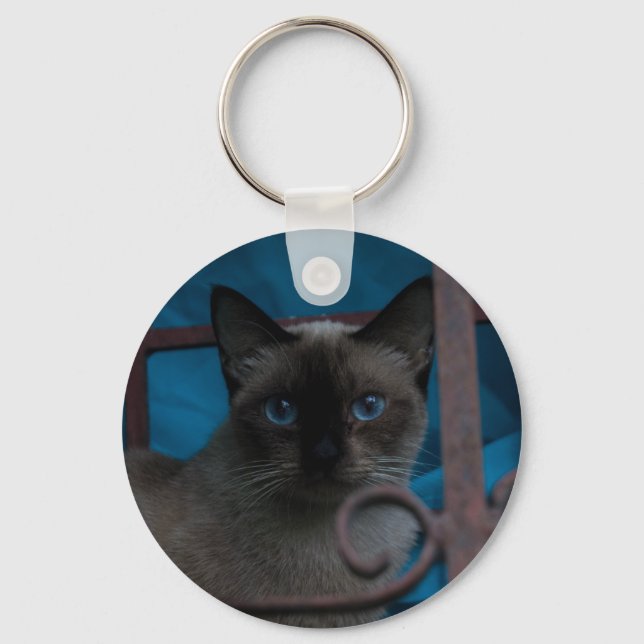 Siamese Cat Key Ring (Front)