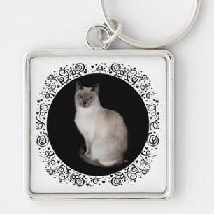 Siamese Cat Key Ring