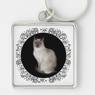 Siamese Cat Key Ring