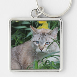 Siamese Cat Key Ring