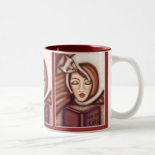 Siamese Cat Lady Coffee / Tea Mug (Right)