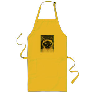 Siamese cat long apron