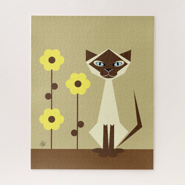 Siamese Cat Lover Jigsaw Puzzle (Vertical)