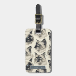 Siamese Cat Luggage Tags