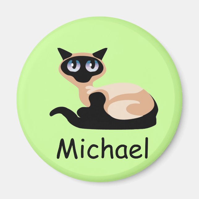 Siamese Cat Magnet (Front)