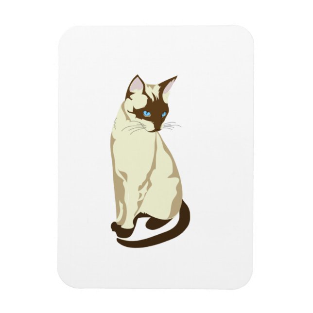 Siamese cat  magnet (Vertical)
