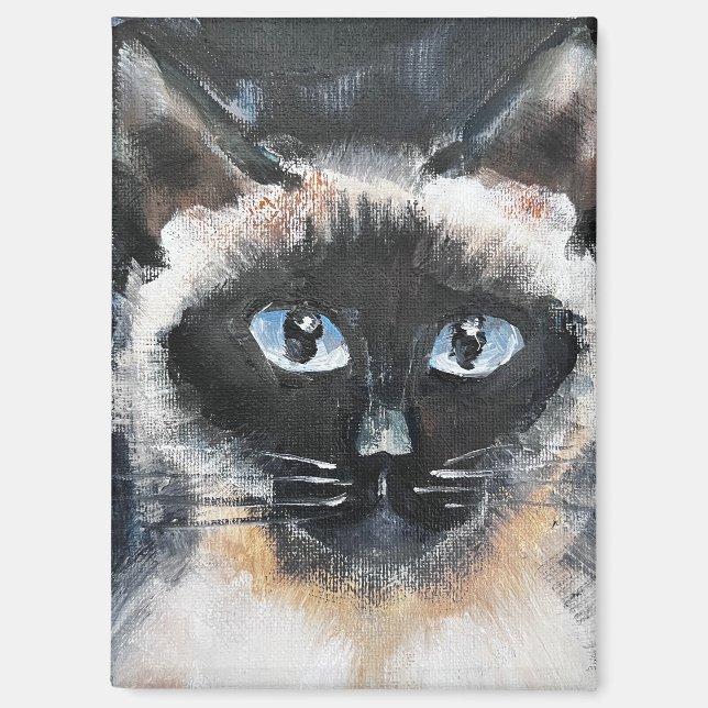 Siamese cat magnet (Front)