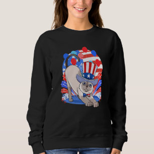 Siamese Cat Merica 4th of July American Patriotic Sweatshirt
