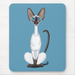 Siamese Cat Mouse Pad