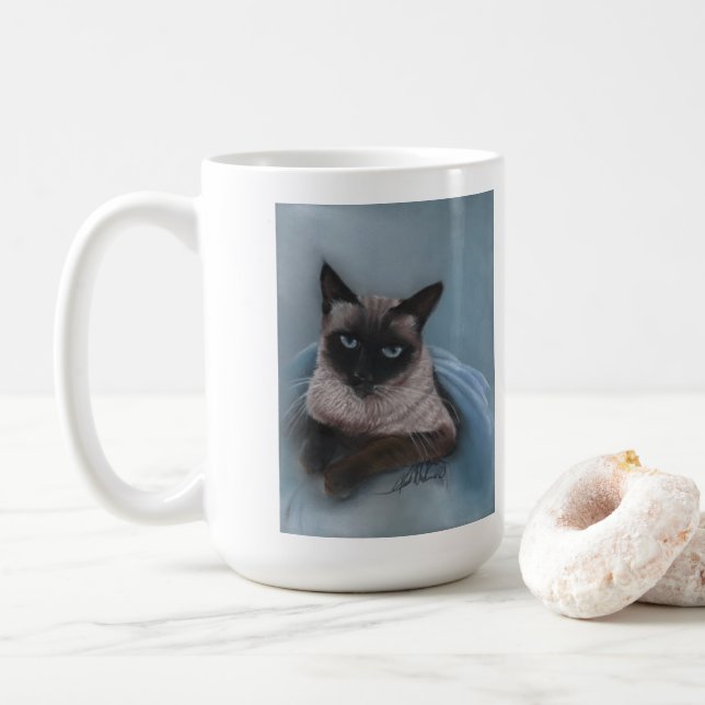 Siamese Cat mug (With Donut)