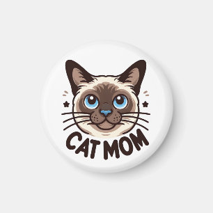 Siamese Cat Mum Mothers day Gift for Feline Lovers Magnet