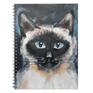 Siamese cat notebook