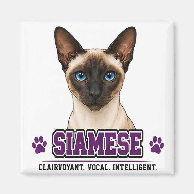 🐾 Siamese Cat Owner Family Pride 🐾 Magnet (Front)