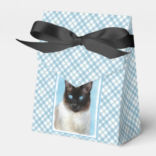 Siamese Cat Painting - Cute Original Cat Art Favour Box
