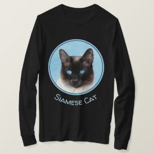 Siamese Cat Painting - Cute Original Cat Art T-Shirt