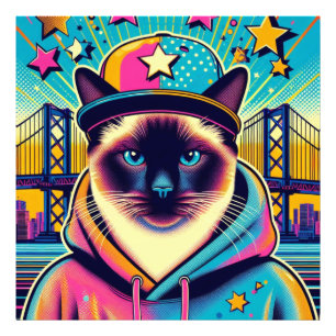 SIAMESE CAT PHOTO PRINT