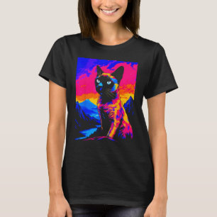 Siamese Cat Pop Art T-Shirt