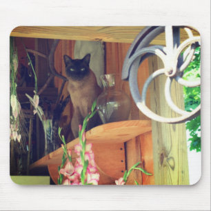 Siamese Cat Posing #2 Mouse Pad