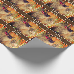 Siamese Cat Posing Personalized Wrapping Paper